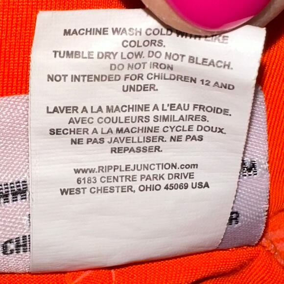 Hooters Orange Staff Waitress Spandex Booty Shorts Size XS - Picture 6 of 11